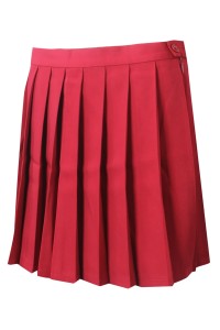 訂製紅色校服裙   設計百褶半身裙   百搭   零售  紅色   澳洲 OEM    SU315